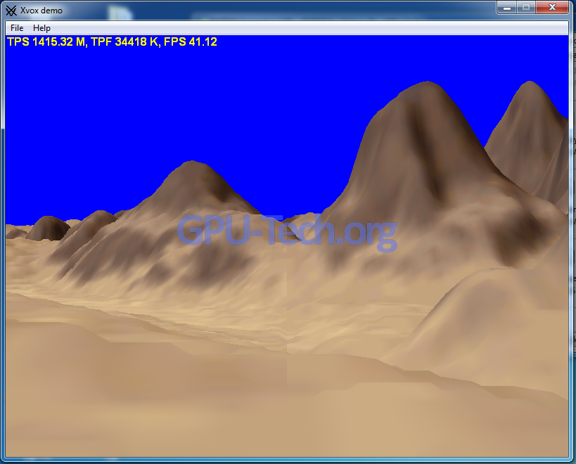 Xvox Demo Triangle Rate Geforce GTX 470